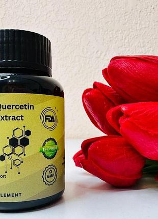 Quercetin extract от бренда heroot. это диетическая добавка, содержащая кверцетин, индия, 60 капсул.
