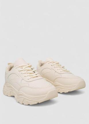 Женские кроссовки 248ra80 - универсальный стиль в бежевом цвете ✨