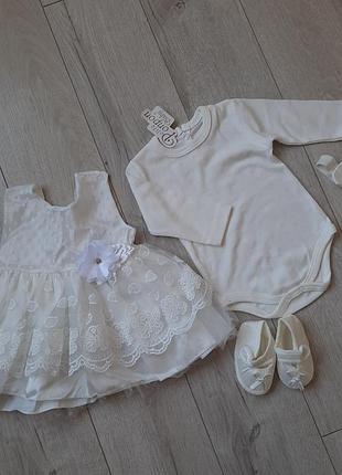Комплект для новорожденного, можно на крещения