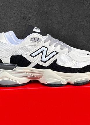 Кроссовки женские new balance 9060 белые с черным