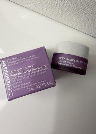 Зволожувальний крем-бустер olehenriksen strength trainer peptide boost moisturizer 7 мл