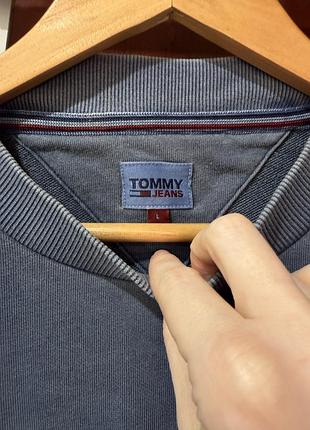 Світшот синій tommy hilfiger washed ефект 5