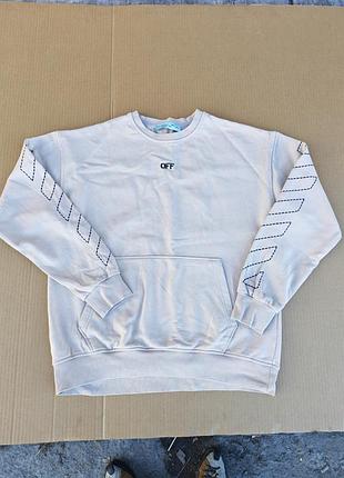 Мужской свитшот ( джемпер) известного бренда уличной одежды off-white
