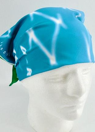 Бандана nike jordan dri-fit print хустка бренду jordan з графікою jumpman та синьо-білим градієнтним принтом