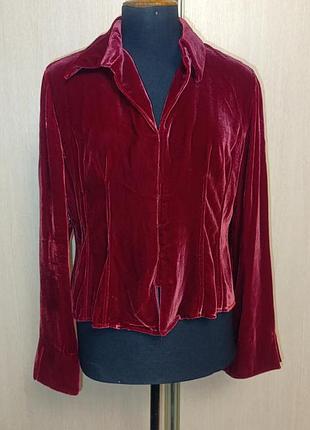Оксамитова блуза. оксамит на шовкі