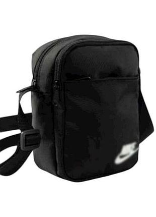 Сумка мужская черная 20*14*9см арт.lda-08-4 оксфорд 1000d тм украина