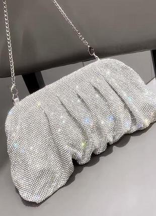 Сяюча вечірня сумочка-клатч