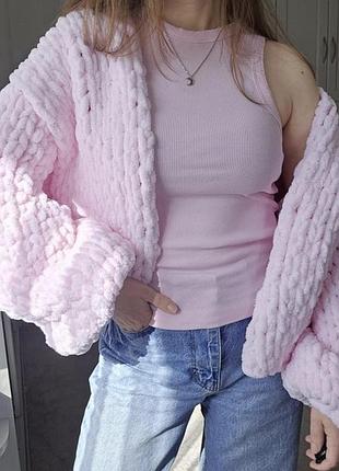 Плюшевий кардиган.