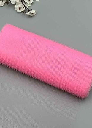 Фатин однотонный 15см 8м розовый я_км-1120 тм sp