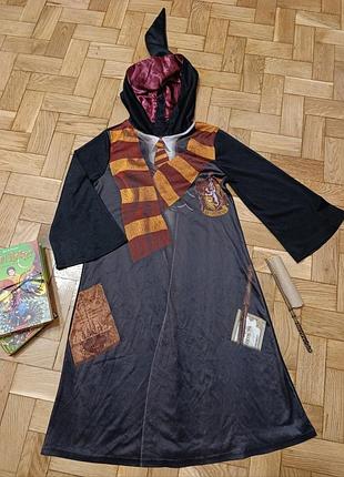 Карнавальний костюм гаррі поттера  гріфіндор 7_8р мантія гаррі поттер, мантія з капюшоном