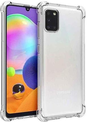 Накладка силікон samsung для a31/a315 прозорий протиударний тм gerlax