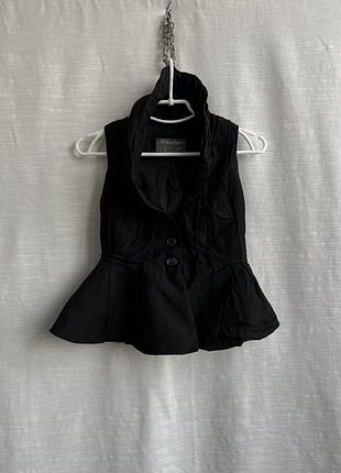 Allsaints жіночий дізайнерський жилет вовна льон розмір xs-s