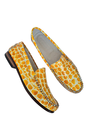 Итальянские лоферы из натуральной кожи