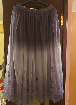 Довга спідниця з градієнтом