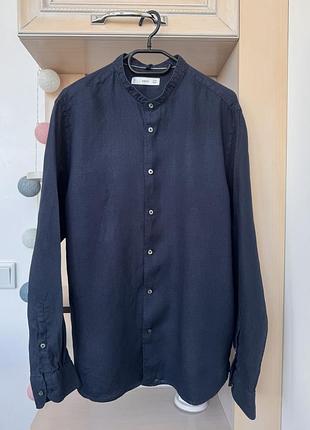 Лляна сорочка mango, 100% льон