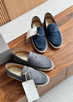 Чоловічі замшеві лофери brunello cucinelli