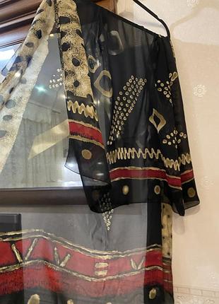 Великий шарф з натурального шовку французького бренду