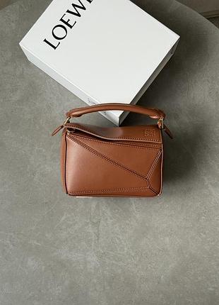 Сумка loewe mini puzzle bag brown