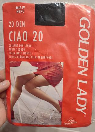 Женские эластичные колготки golden lady ciao 20. 4 размер