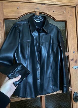Шкіряна сорочка шкіряний піджак жакет