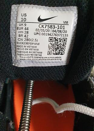 Кросовки nike air max vg-r trainers white/orng/blk, оригинал 9