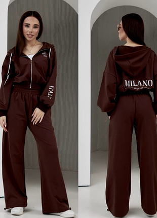 Костюм  с палаццо на девочку подростка 4 цвета 1266ир