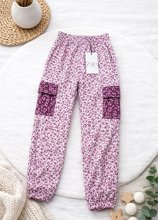 Дитячі штанці zara для дівчинки 🌸 9 / 10 / 13–14 років
