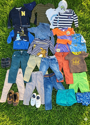 Пакет детской одежды и обуви на мальчика 92-98 см. 26 единиц. цена указана за весь пакет.