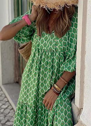 Стильна  жіноча сукня максі в стилі бохо l