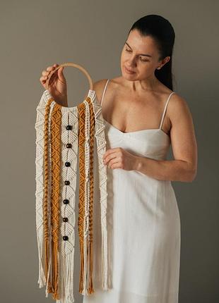 Панно з макраме, котон 100% 2