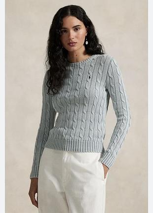 Polo ralph lauren жіночий светр в коси, джемпер, пуловер