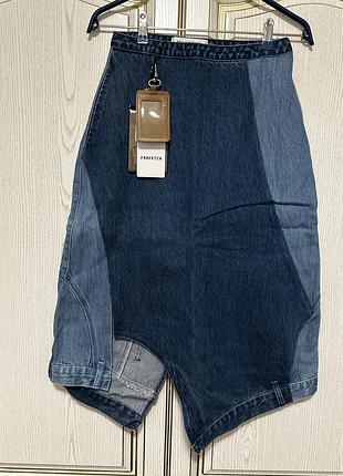 Джинсова дизайнерська спідниця ground zero – нова з бірками