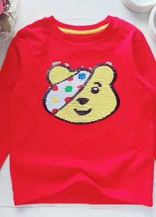 3,4 года, рост 98,104 лонгслив с мишкой george (джордж) артикул 26260