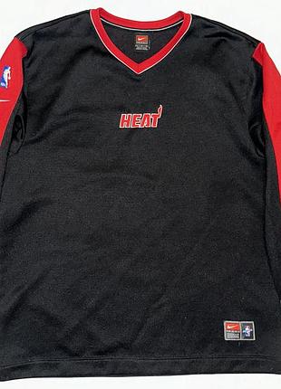Лонгслив nba miami heat 2000's basketball training top nike size l