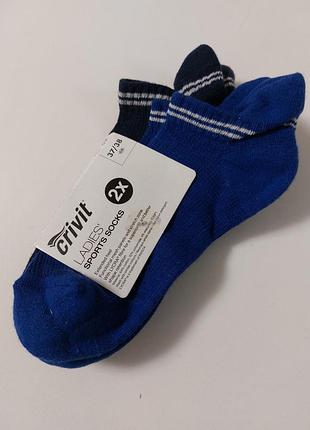 Комплект короткие спортивные носки crivit 2 пары размер 37-38