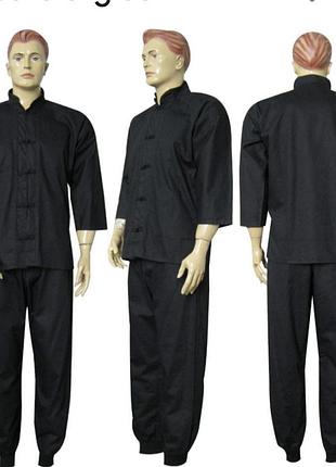 Кімоно кунг фу чорне розмір м