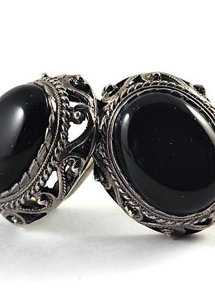 Срібні сережки з авантюрином. 925 проба.