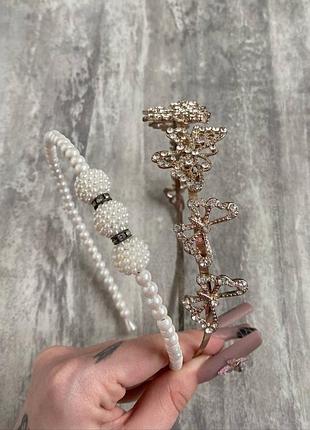 Комплект обруч диадема с бабочками y2k dollskill