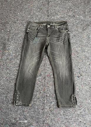 Нові джинси сірого кольору укорочені slim fit від бренду bc розмір 52 xl xxl