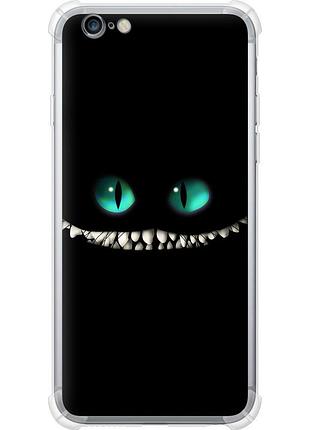 Чохол силіконовий протиударний с посиленими кутами на телефон iphone 6 plus чеширський кіт "689sp-48-58250"
