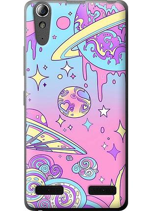 Чохол силіконовий на телефон lenovo a6000 рожева галактика "4146u-103-58250"