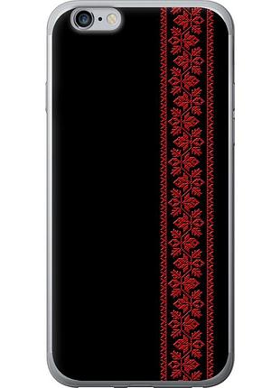 Чехол силиконовый на телефон iphone 6 plus вышиванка 53 "2041u-48-58250"