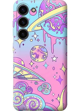 Чехол силиконовый на телефон samsung galaxy s23 розовая галактика "4146u-2907-58250"