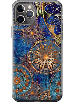 Чохол 2d пластиковий на телефон iphone 11 pro золотий візерунок "678t-1788-58250"
