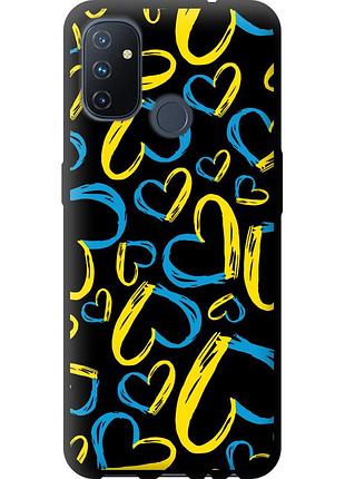 Чохол tpu патріотичний на телефон oneplus nord n100 серця ua "5292b-2130-58250"