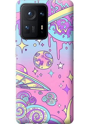Чехол силиконовый на телефон xiaomi mix 4 розовая галактика "4146u-2475-58250"