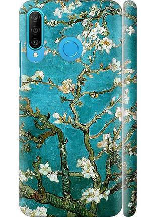 Чохол 3d пластиковий матовий на телефон huawei p30 lite вінсент ван гог. сакура "841m-1651-58250"