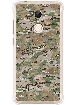 Чохол силіконовий протиударний с посиленими кутами на телефон xiaomi redmi 5 камуфляж v5 "1201sp-1350-58250"