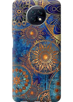 Чехол силиконовый на телефон xiaomi redmi note 9t золотой узор "678u-2261-58250"