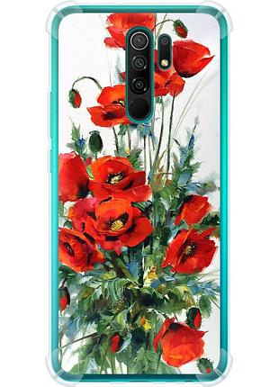 Чохол силіконовий протиударний с посиленими кутами на телефон xiaomi redmi 9 маки "523sp-2019-58250"